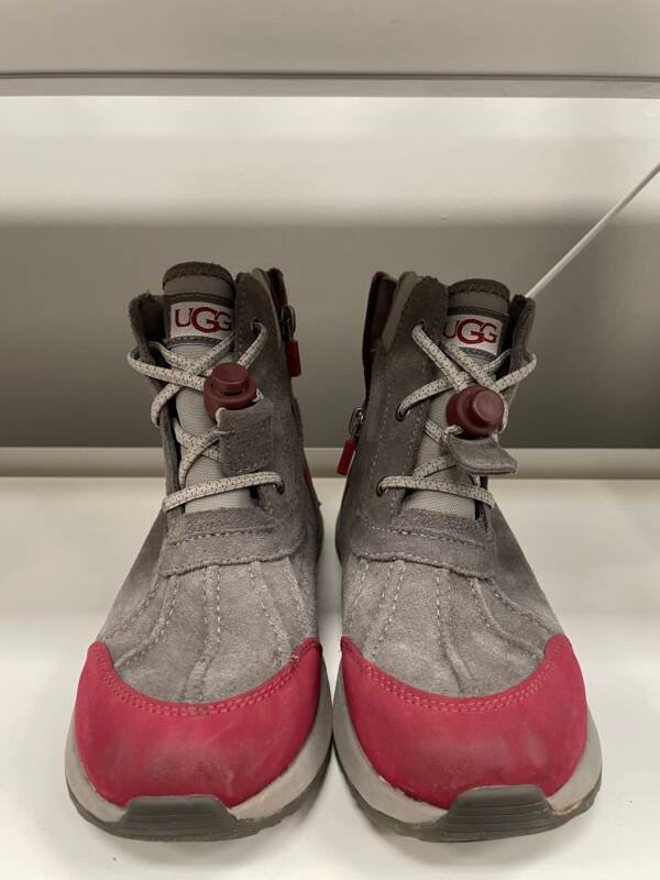 UGG Grey & Red Winter Trail Boots