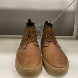 Classic Tan Casual Leather-Look Boots