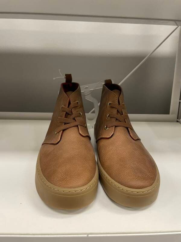 Classic Tan Casual Leather-Look Boots
