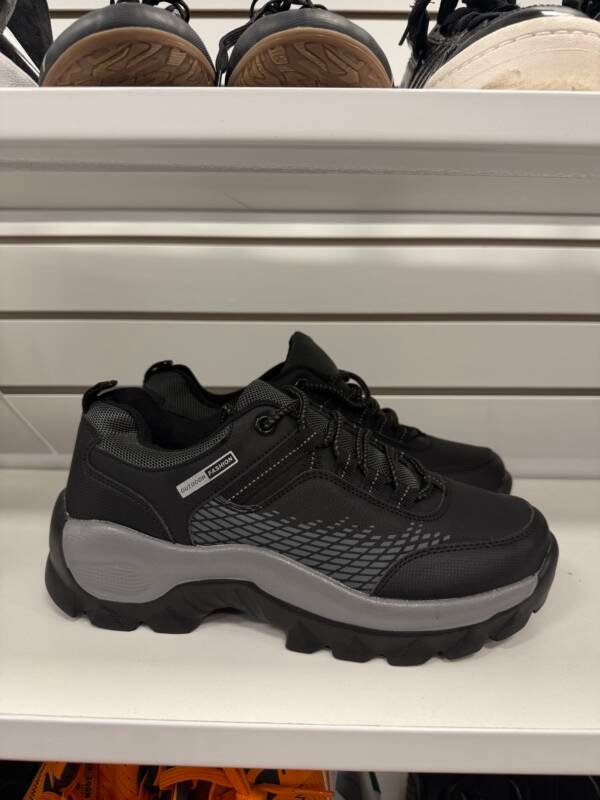 Prowalk Black & Grey Trail Running Shoes - Image 2