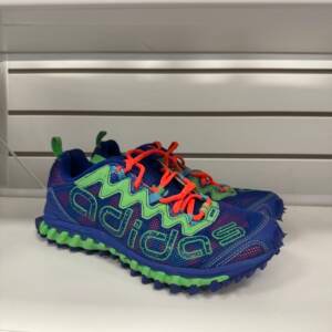Adidas Trail Running Shoes - Blue & Neon Green