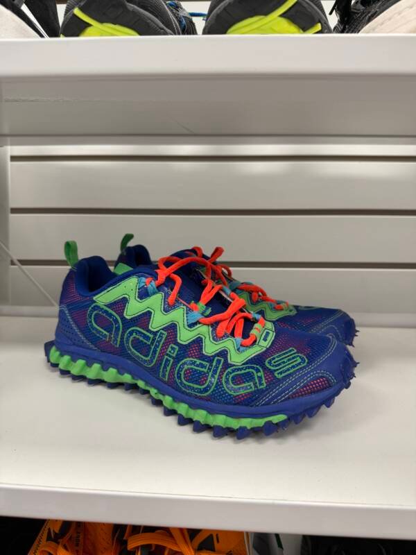 Adidas Trail Running Shoes - Blue & Neon Green