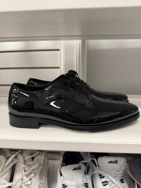 Men’s Black Patent Leather Formal Dress Shoes - Image 2